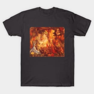 Vintage Fairy Tales, The Captive Robin by John Anster Fitzgerald T-Shirt